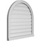 Ekena Millwork Round Top Surface Mount PVC Gable Vent: Functional, w/ 2"W x 2"P Brickmould Sill Frame, 30"W x 30"H GVPRT30X3003SF - alternate 3